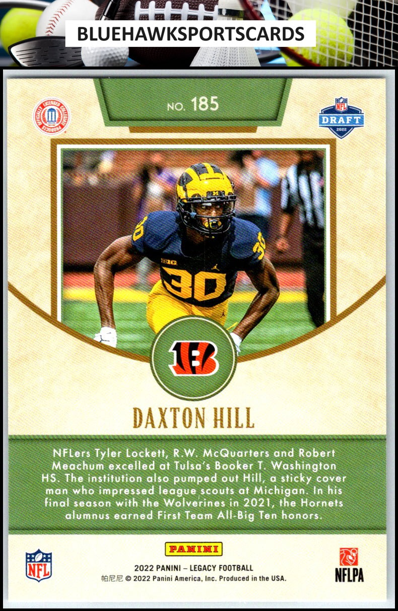 2022 Panini Legacy #185 Daxton Hill