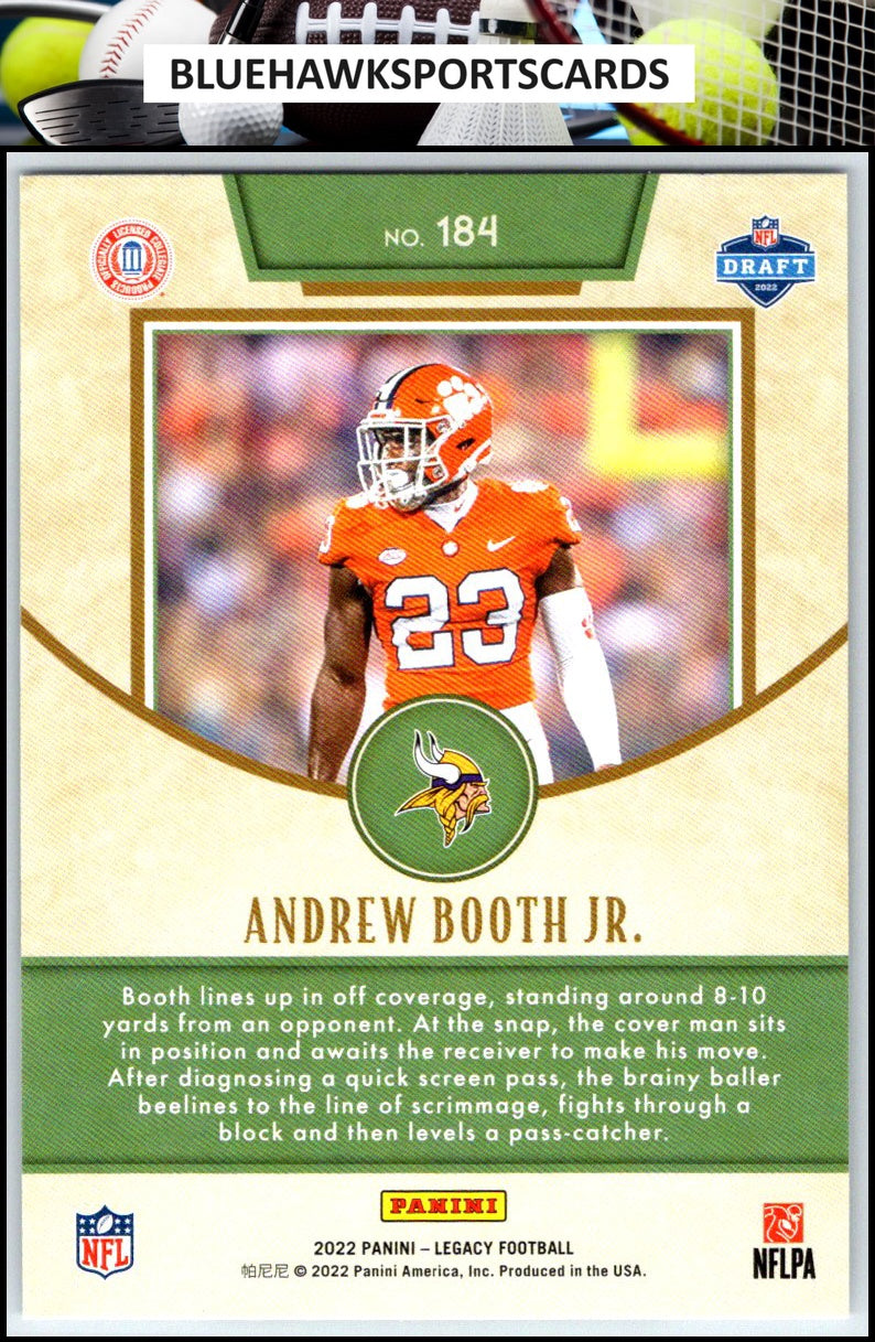 2022 Panini Legacy #184 Andrew Booth Jr.