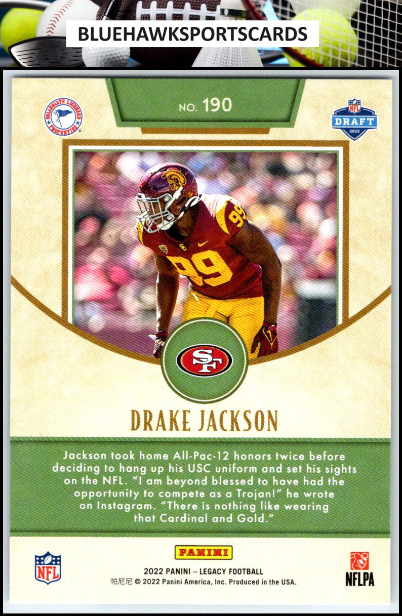 2022 Panini Legacy #190 Drake Jackson
