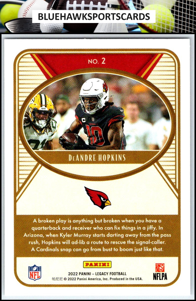 2022 Panini Legacy #2 DeAndre Hopkins