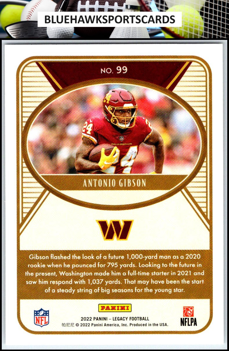 2022 Panini Legacy #99 Antonio Gibson