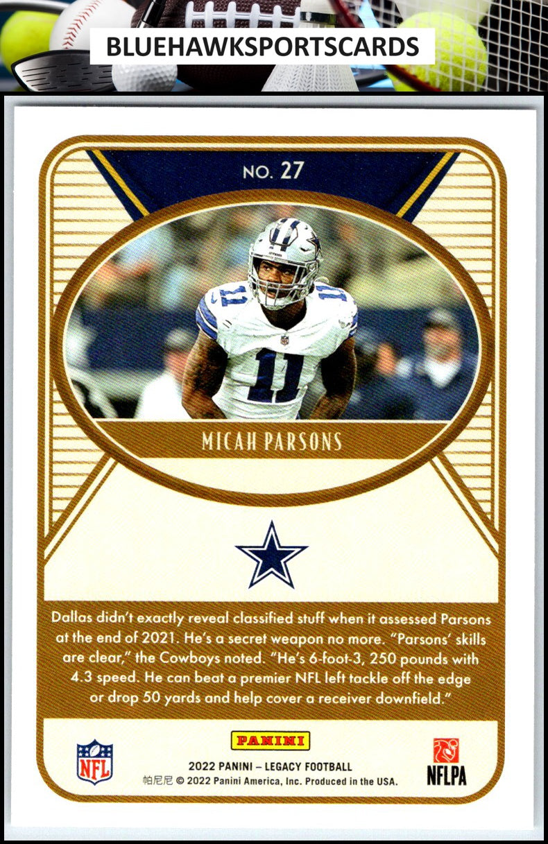 2022 Panini Legacy #27 Micah Parsons