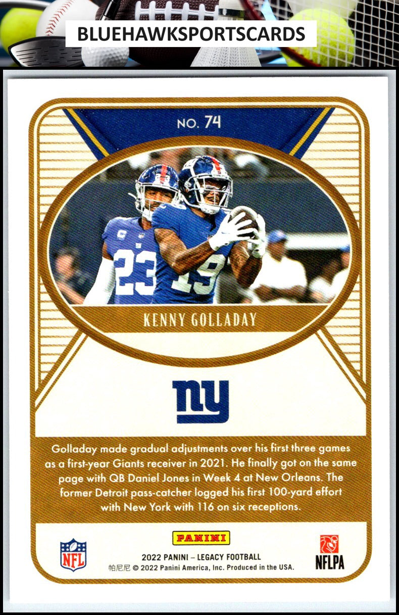2022 Panini Legacy #74 Kenny Golladay