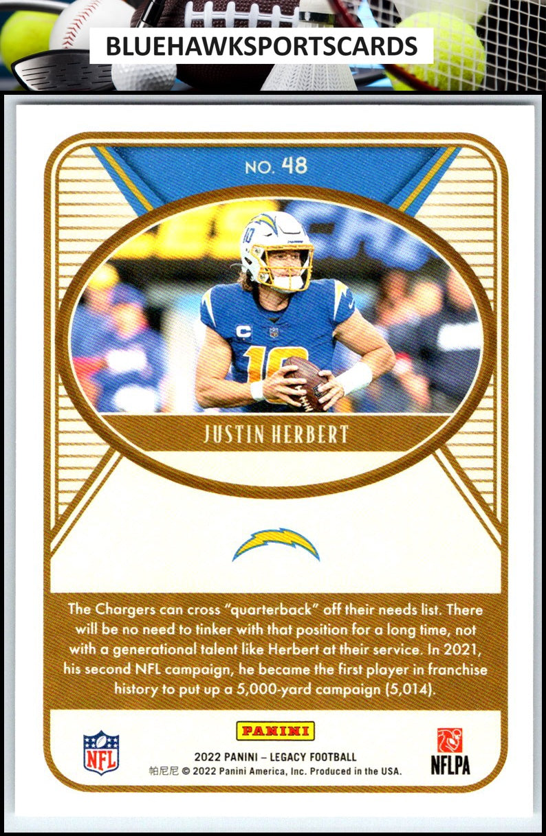 2022 Panini Legacy #48 Justin Herbert