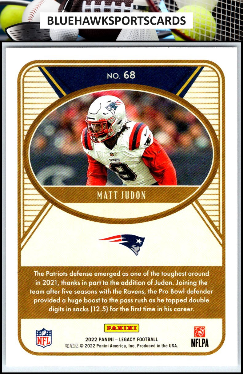 2022 Panini Legacy #68 Matt Judon
