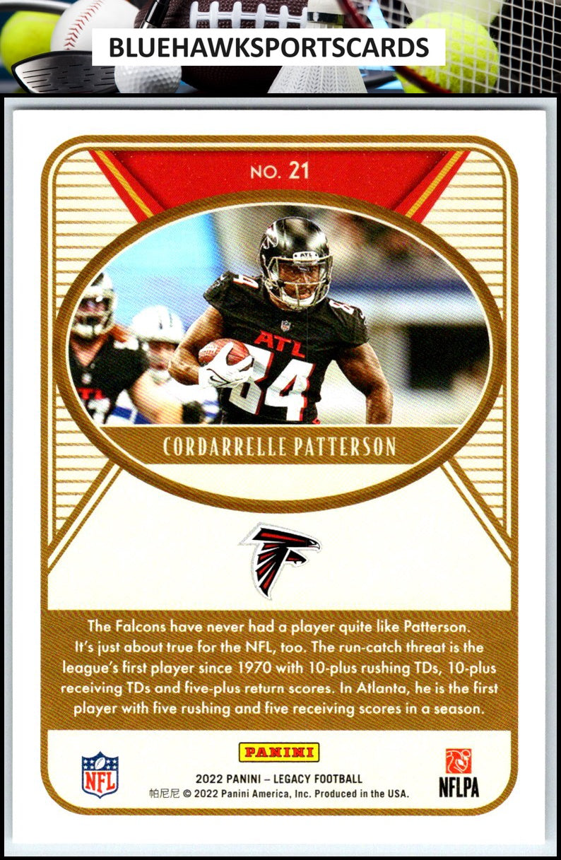 2022 Panini Legacy #21 Cordarrelle Patterson