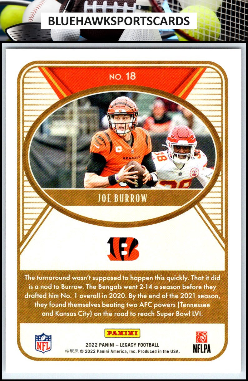 2022 Panini Legacy #18 Joe Burrow