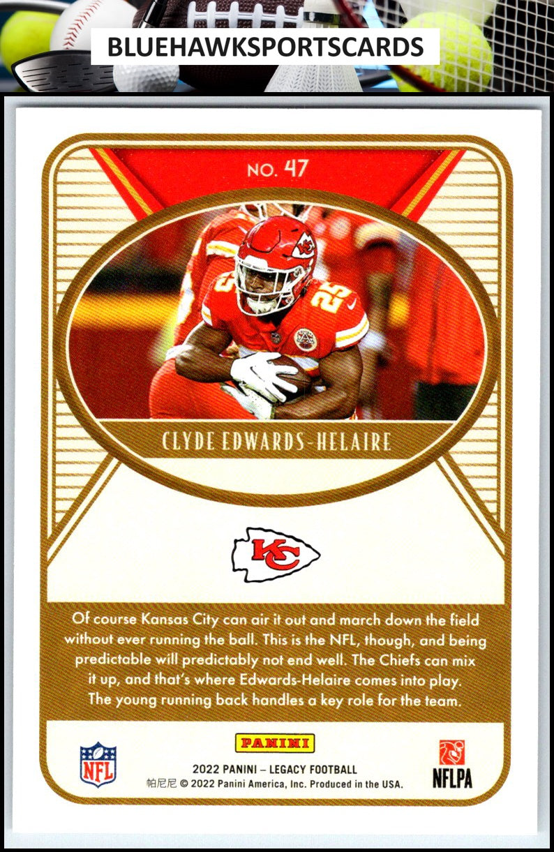 2022 Panini Legacy #47 Clyde Edwards-Helaire