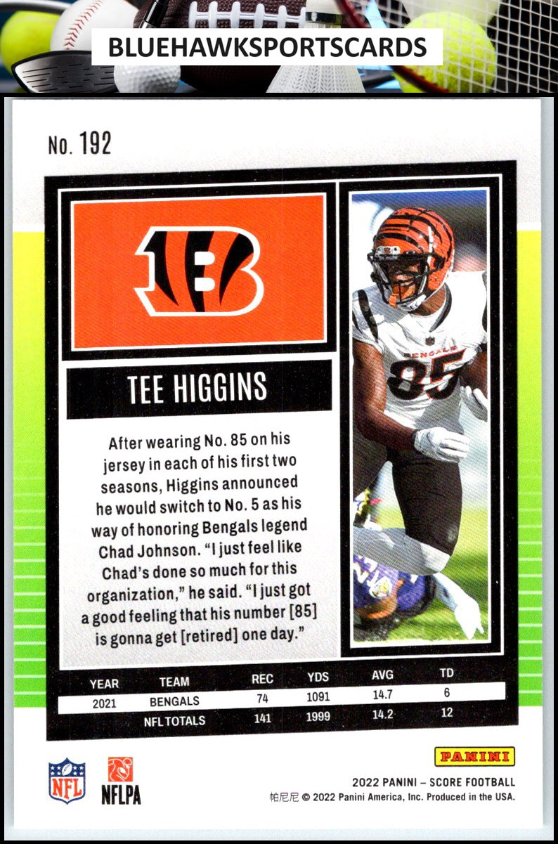 2022 Score #192 Tee Higgins