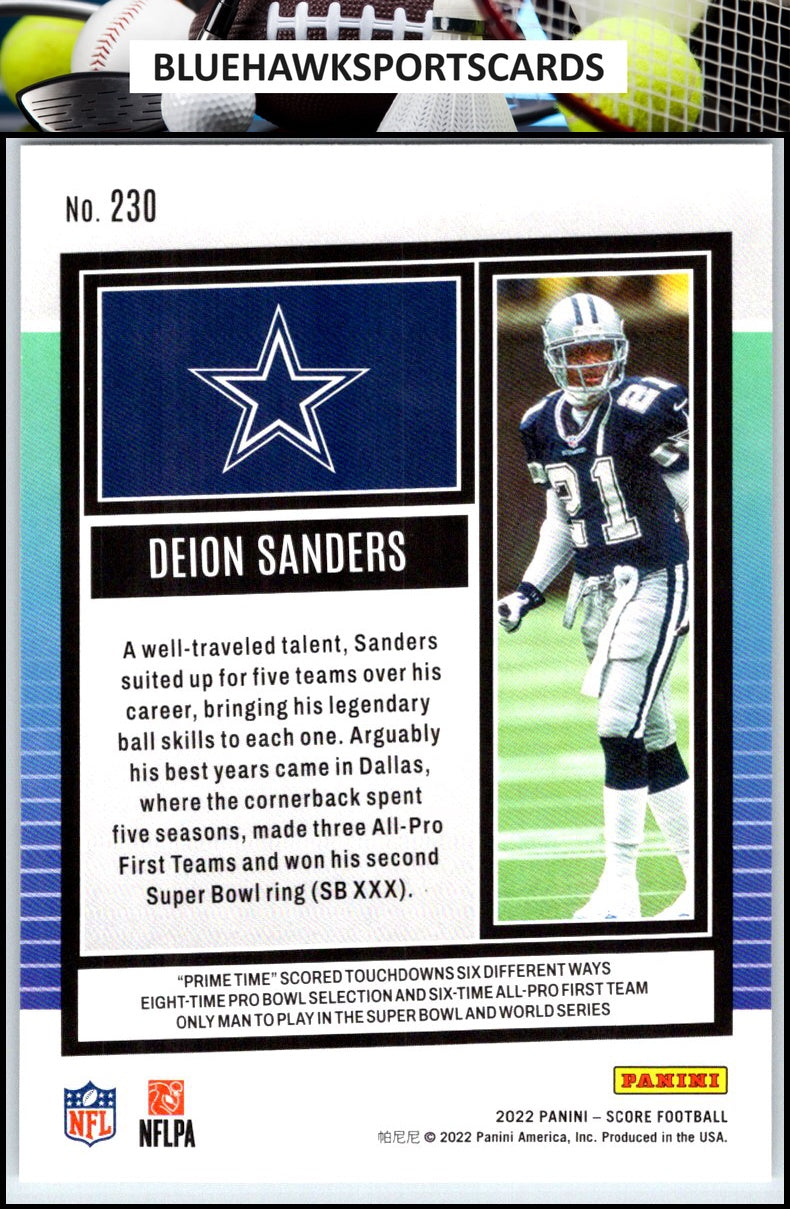 2022 Score #230 Deion Sanders