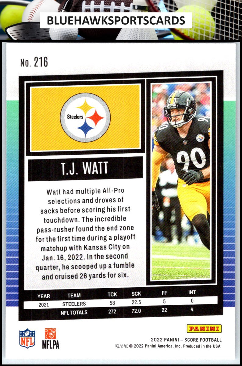 2022 Score #216 T.J. Watt