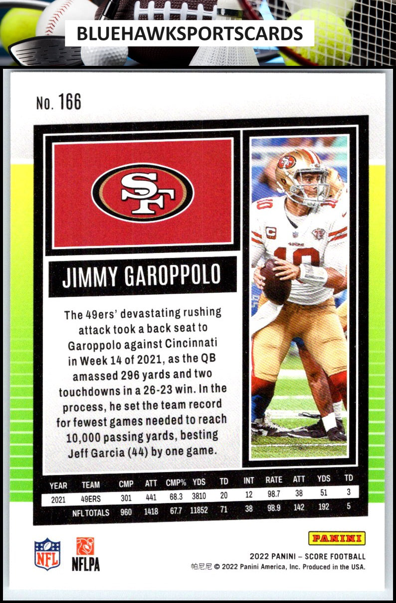 2022 Score #166 Jimmy Garoppolo