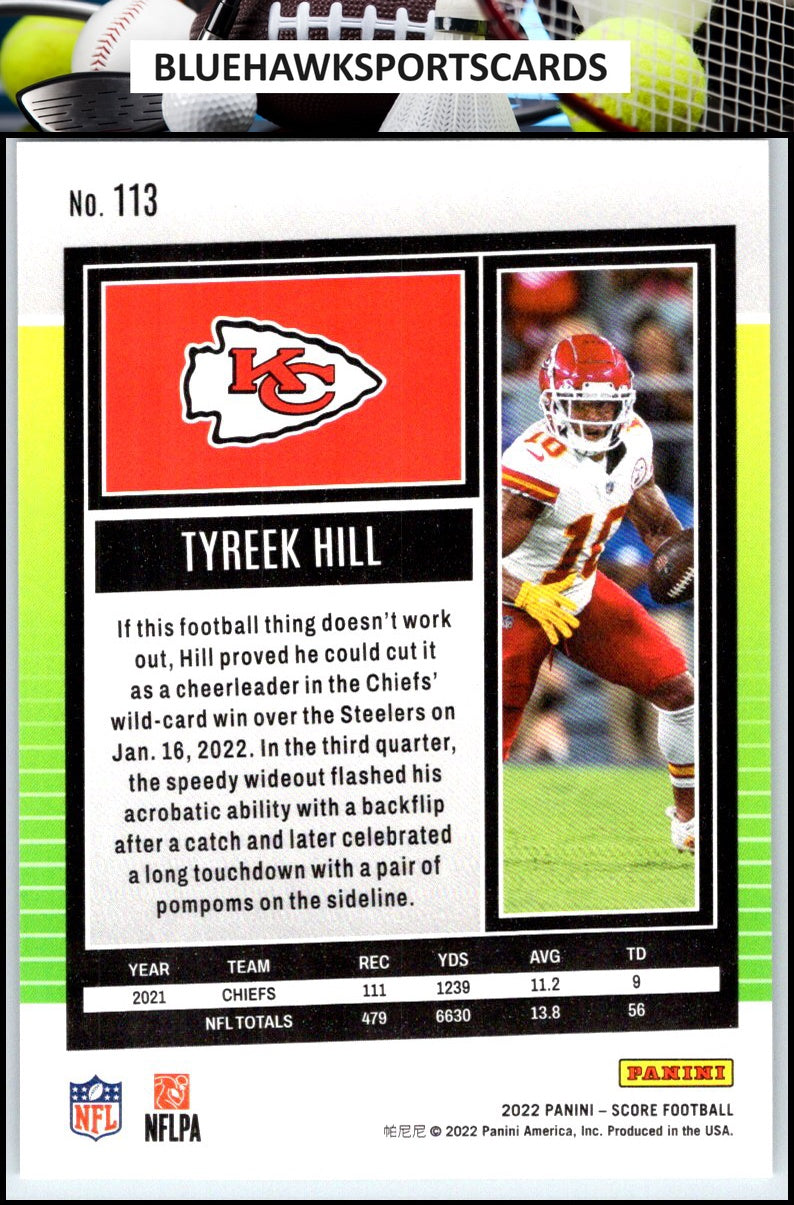 2022 Score #113 Tyreek Hill