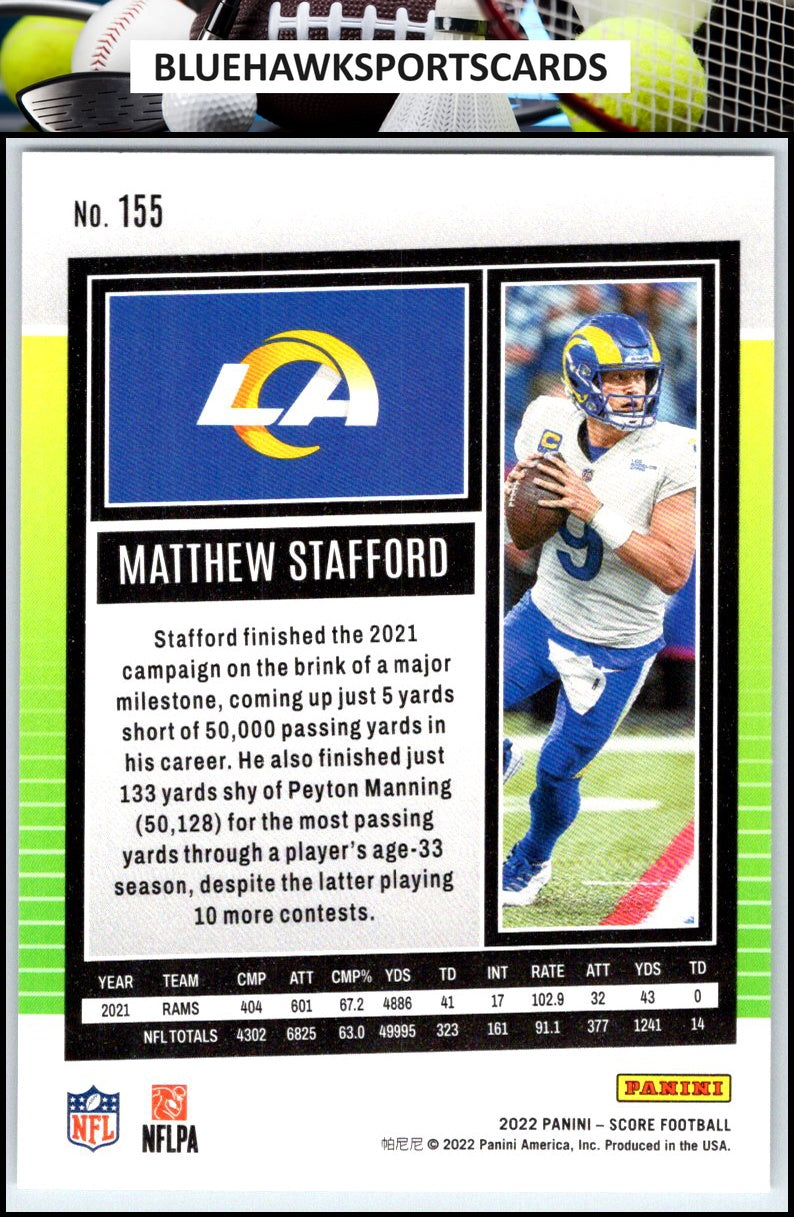 2022 Score #155 Matthew Stafford