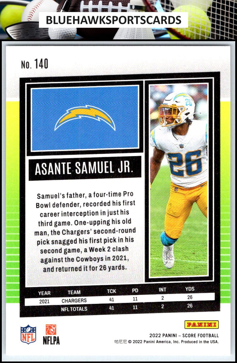 2022 Score #140 Asante Samuel Jr.