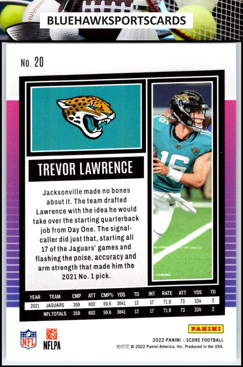 2022 Score #20 Trevor Lawrence
