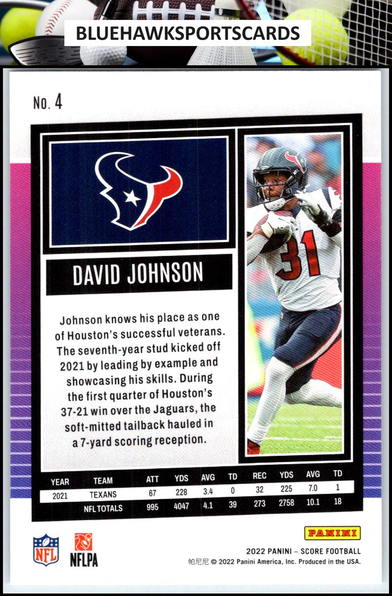 2022 Score #4 David Johnson