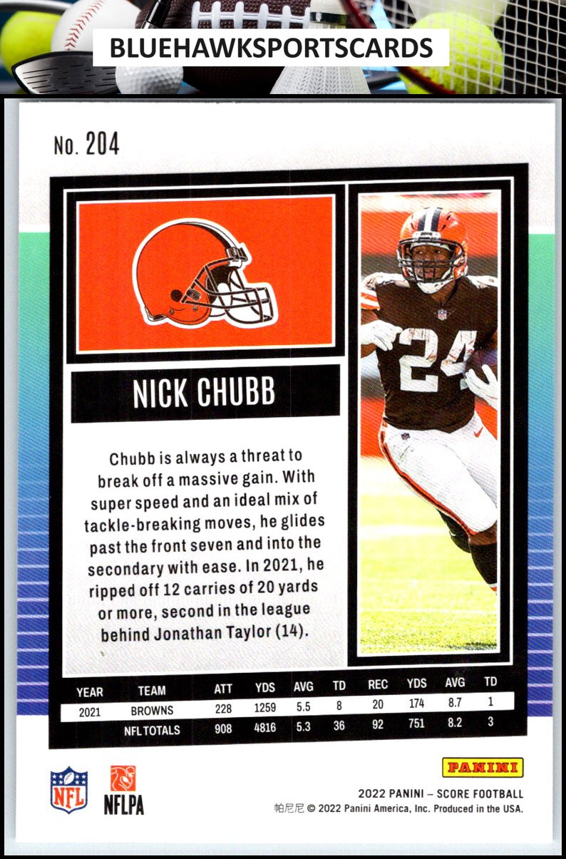 2022 Score #204 Nick Chubb