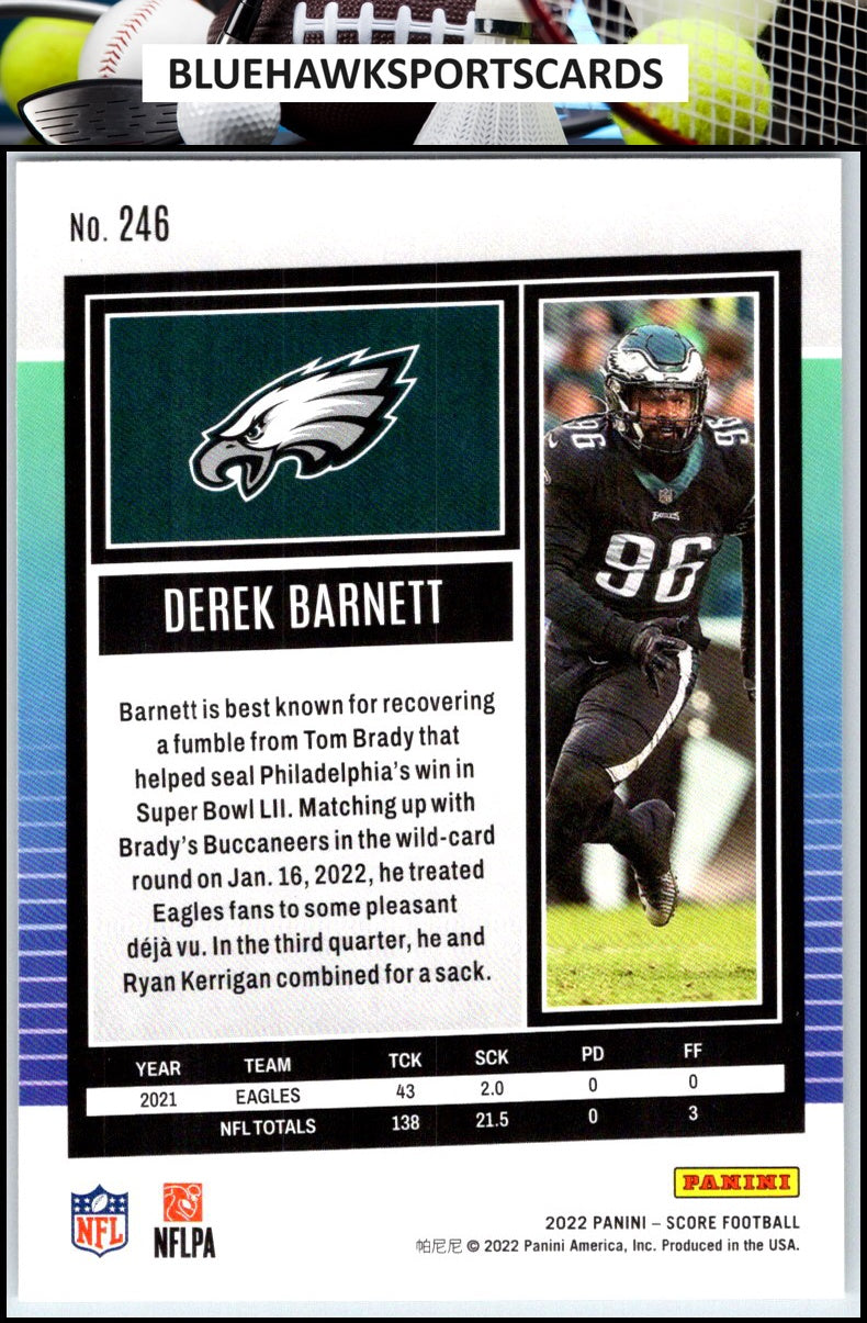 2022 Score #246 Derek Barnett