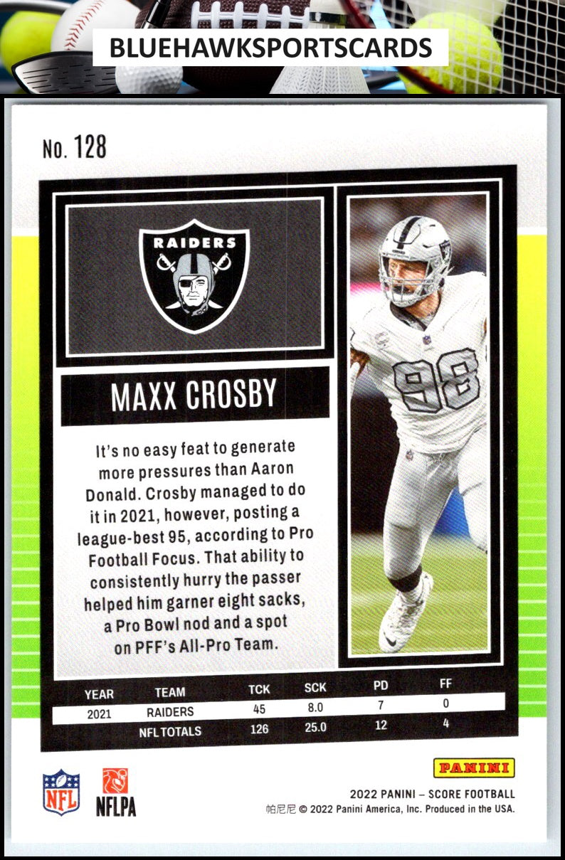 2022 Score #128 Maxx Crosby