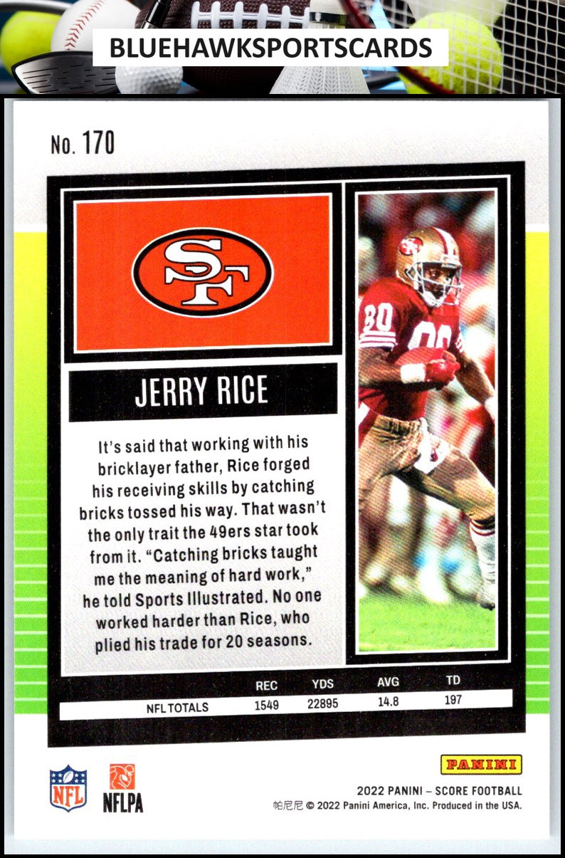 2022 Score #170 Jerry Rice