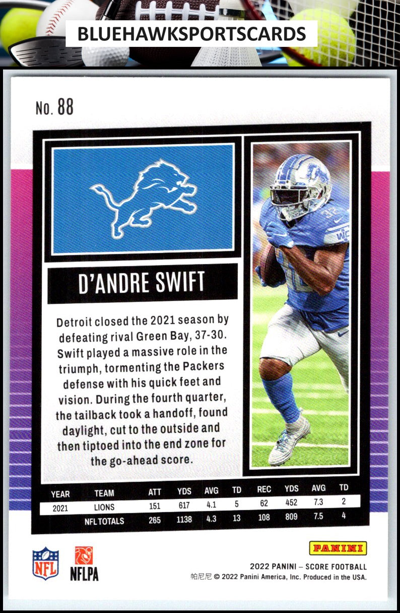 2022 Score #88 D'Andre Swift