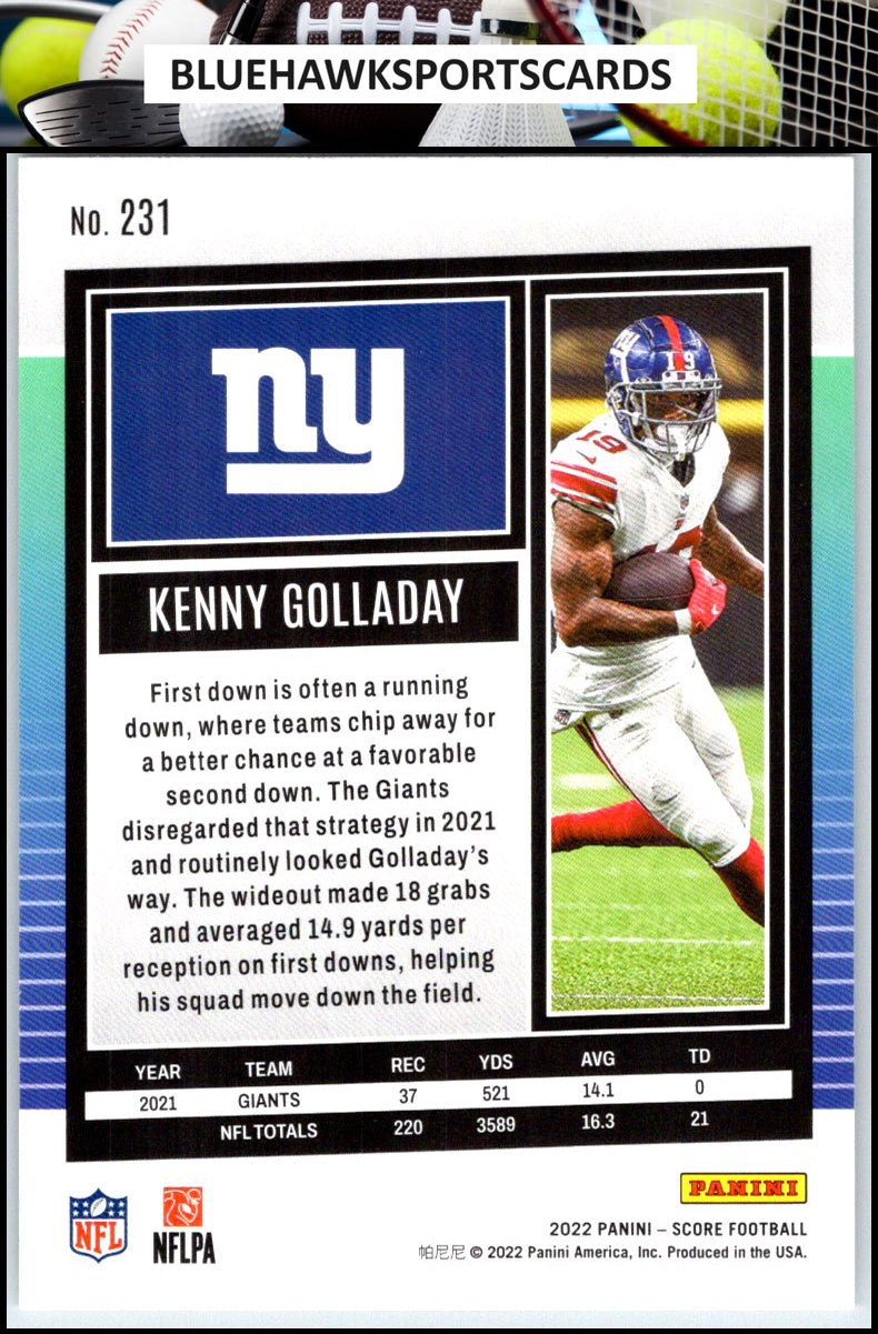 2022 Score #231 Kenny Golladay