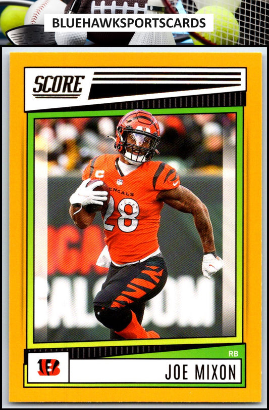 2022 Score #195 Joe Mixon Gold