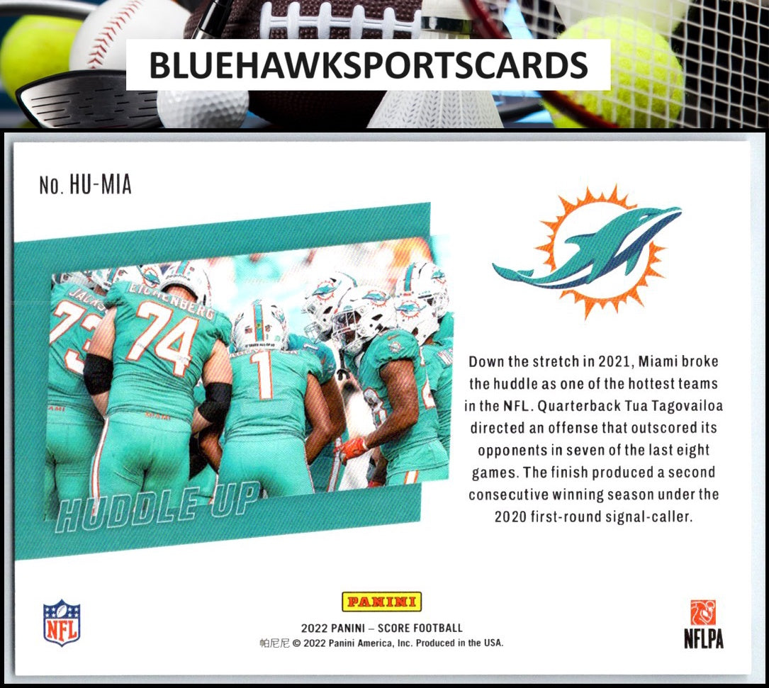 2022 Score #HU-MIA Miami Dolphins Huddle Up