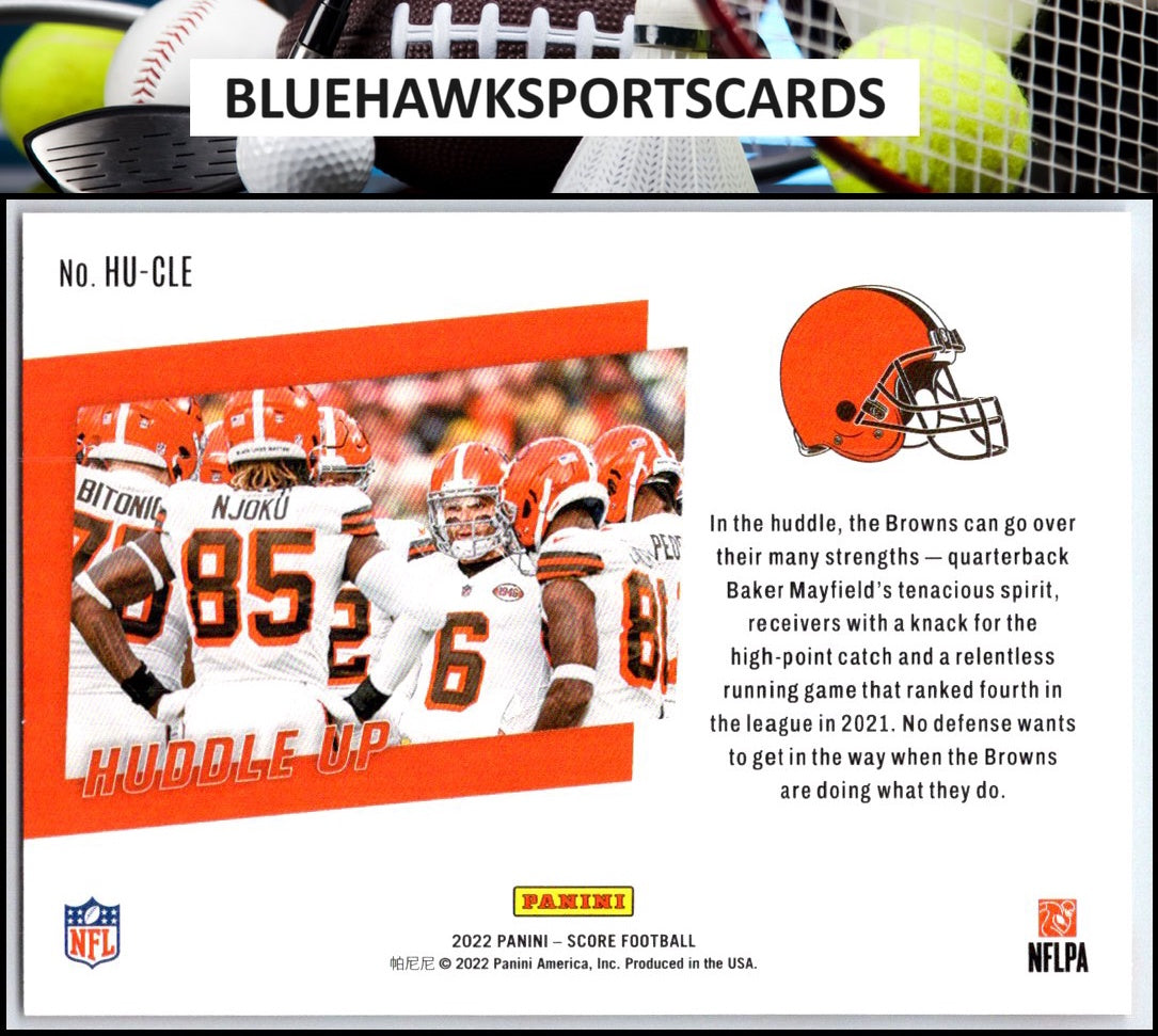 2022 Score #HU-CLE Cleveland Browns Huddle Up