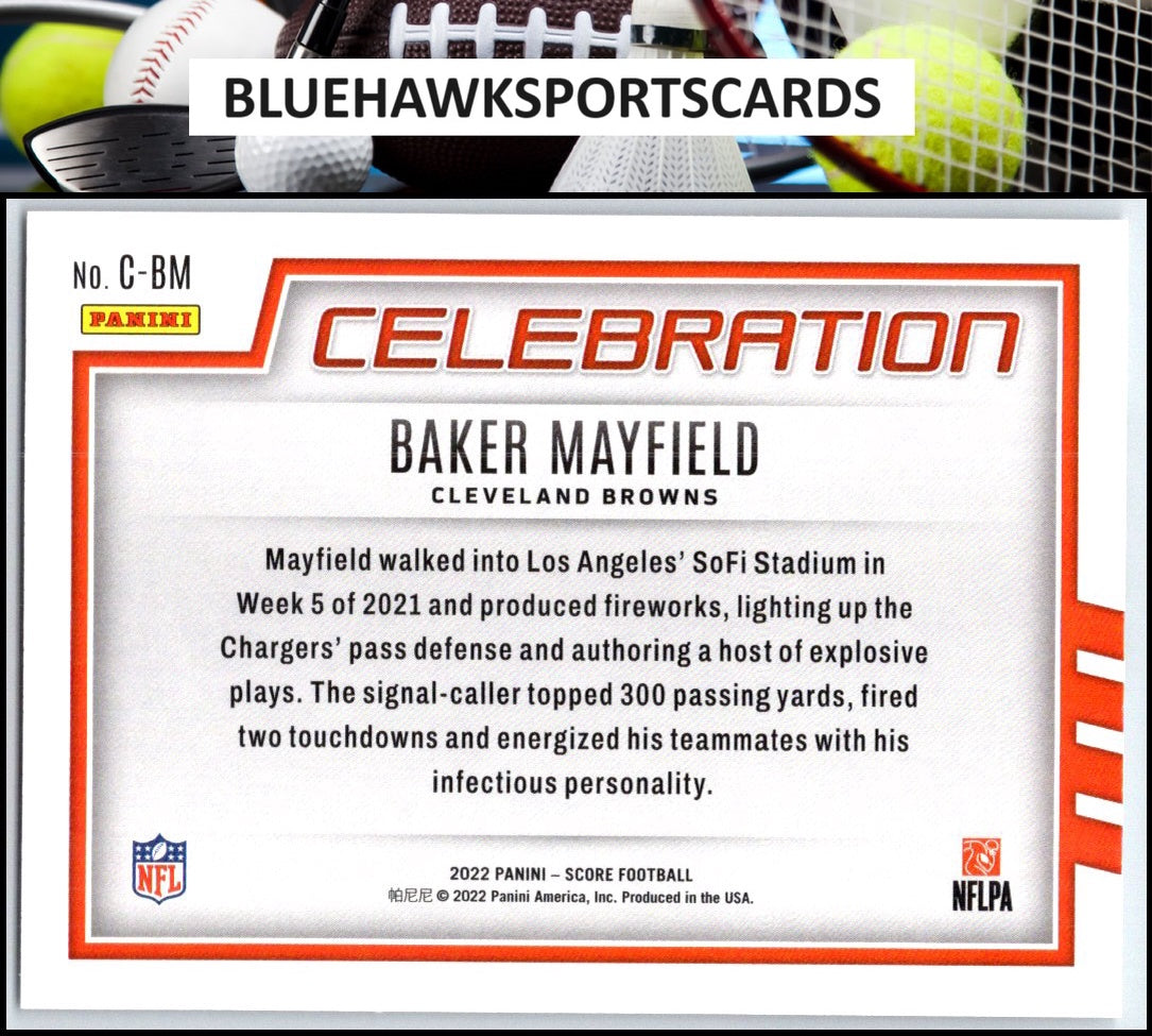 2022 Score #C-BM Baker Mayfield Celebration