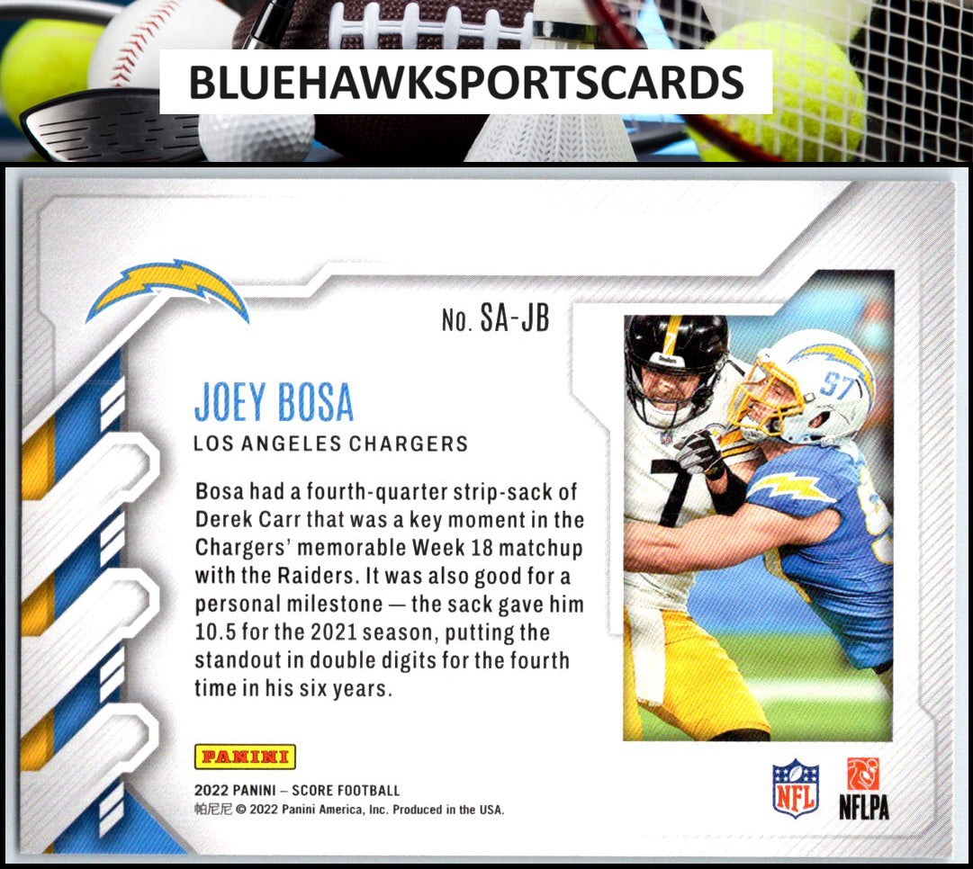 2022 Score #SA-JB Joey Bosa Sack Attack