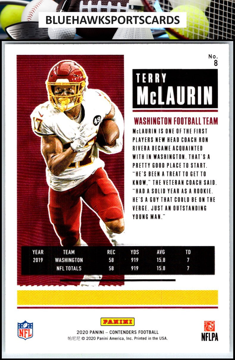 2020 Panini Contenders #8 Terry McLaurin