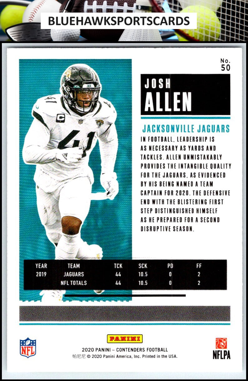 2020 Panini Contenders #50 Josh Allen