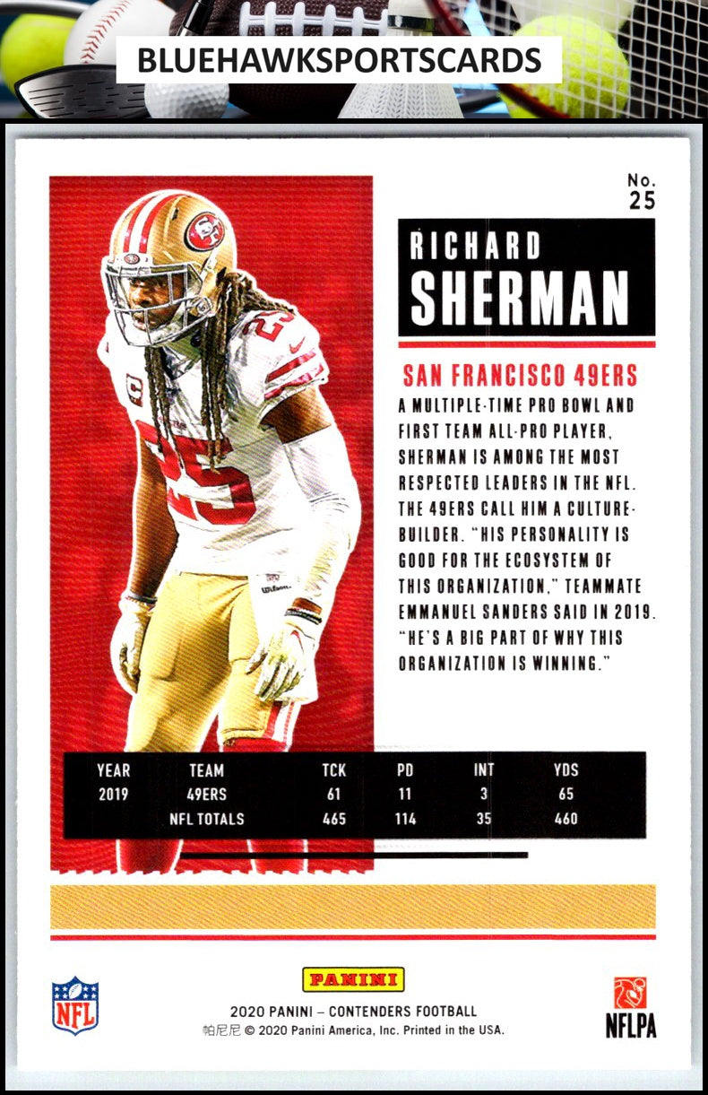 2020 Panini Contenders #25 Richard Sherman