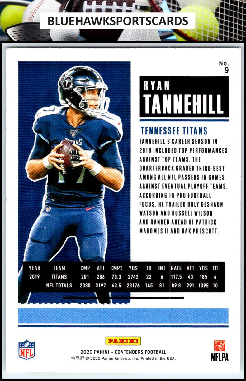 2020 Panini Contenders #9 Ryan Tannehill