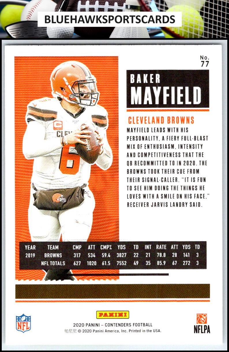 2020 Panini Contenders #77 Baker Mayfield