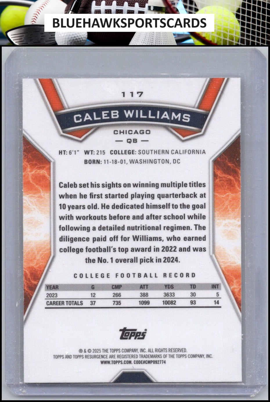 2024 Topps Resurgence #117 Caleb Williams