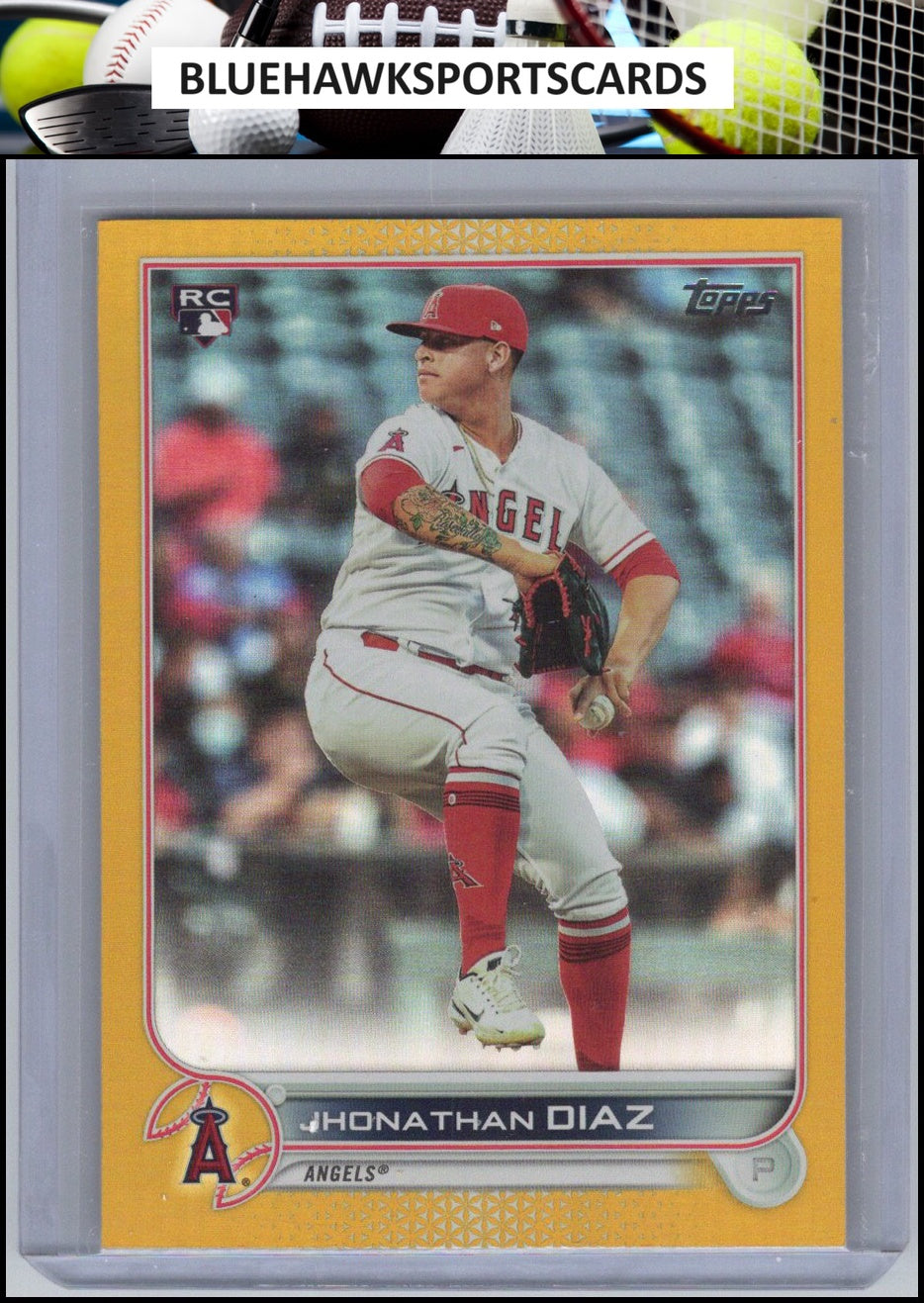 2022 Topps #332 Jhonathan Diaz Gold Foil