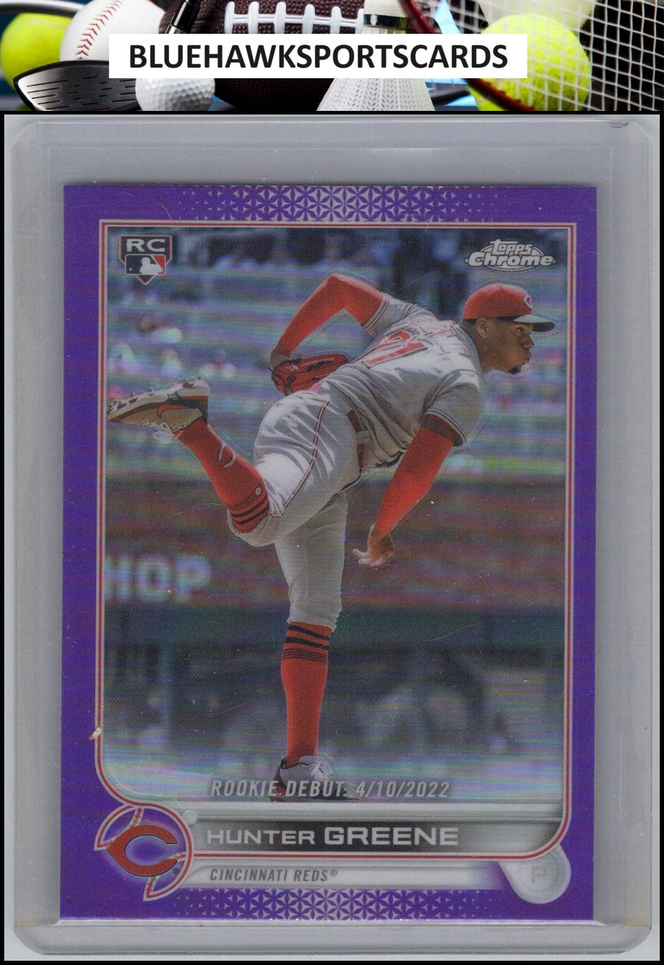 2022 Topps Update #US267 Hunter Greene Purple