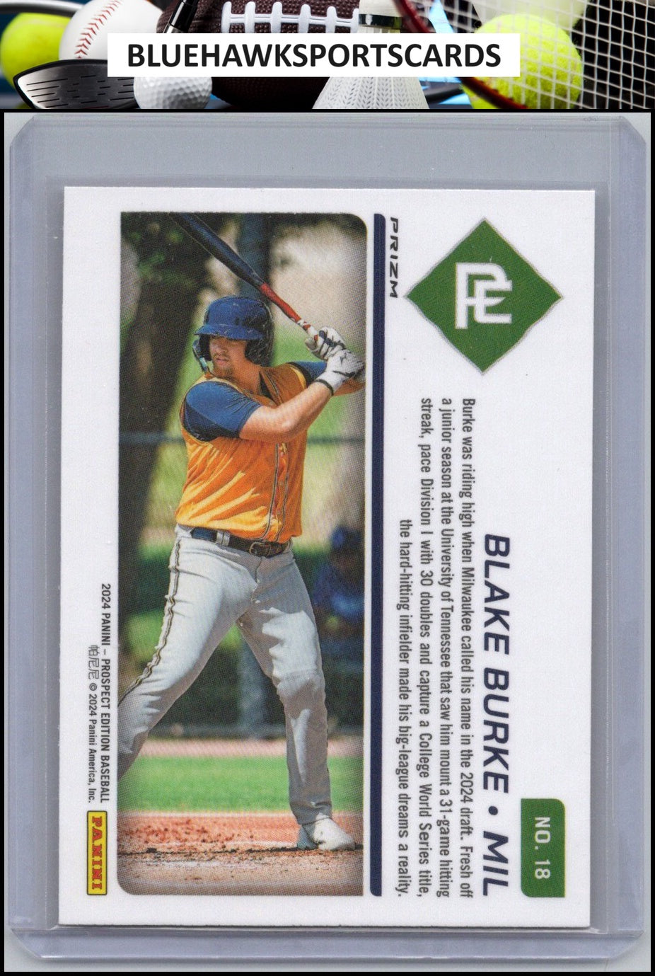 2024 Panini Prospect Edition #5 Travis Bazzana Red Ice Holo