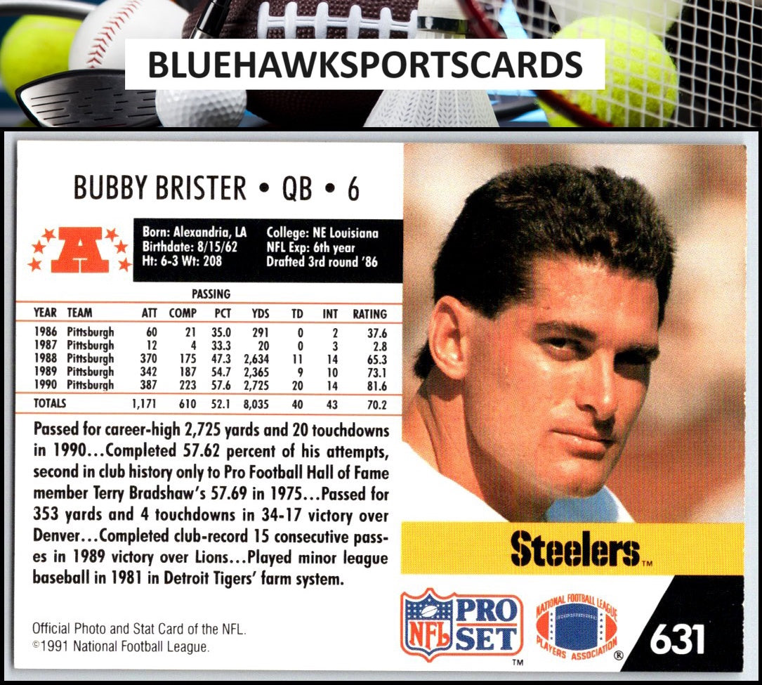1991 Pro Set #631 Bubby Brister