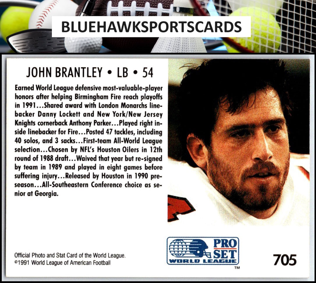 1991 Pro Set #705 John Brantley