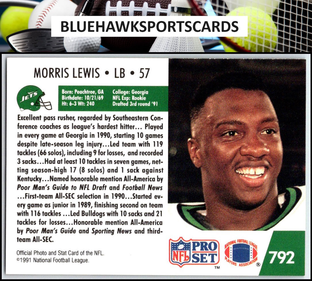 1991 Pro Set #792 Morris Lewis