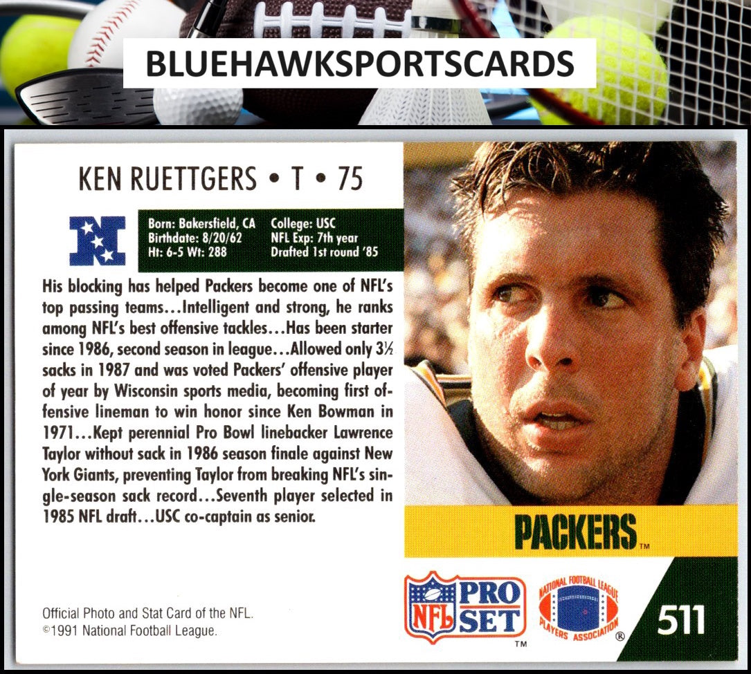 1991 Pro Set #511 Ken Ruettgers