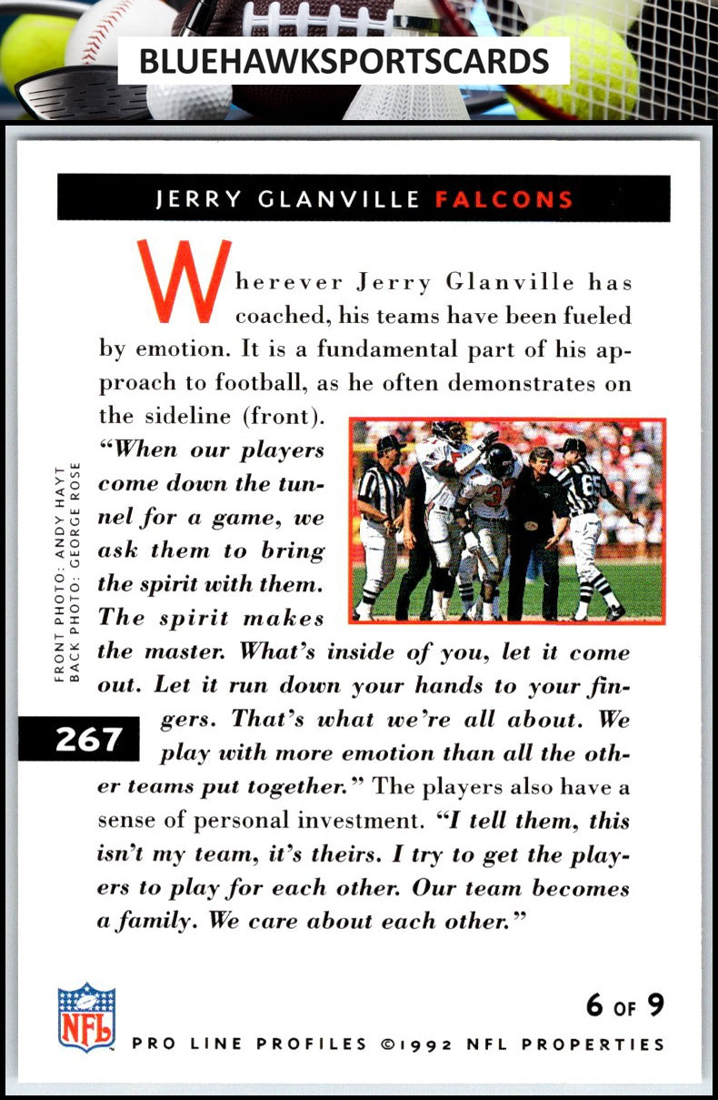 1992 Pro Line Profiles #267 Jerry Glanville