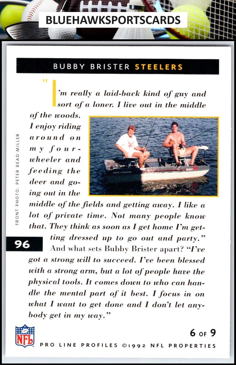 1992 Pro Line Profiles #96 Bubby Brister