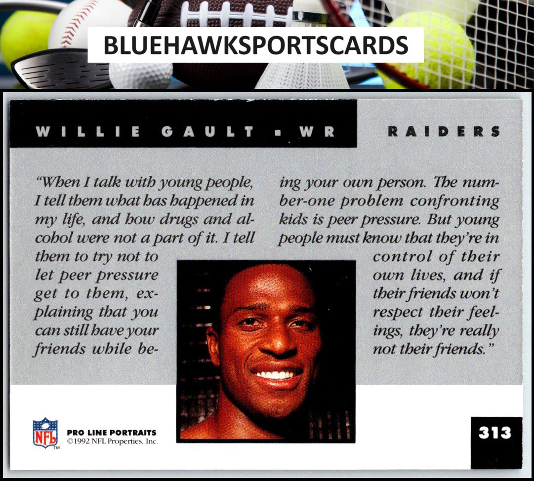 1992 Pro Line Portraits #313 Willie Gault
