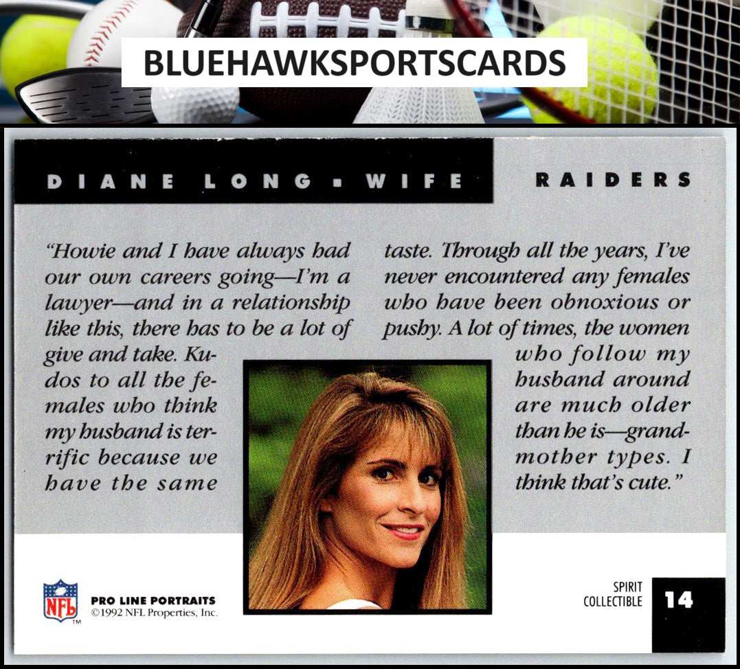 1992 Pro Line Portraits #14 Diane Long Wives