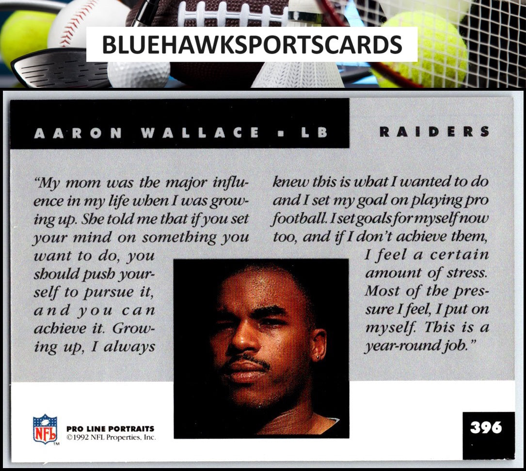 1992 Pro Line Portraits #396 Aaron Wallace